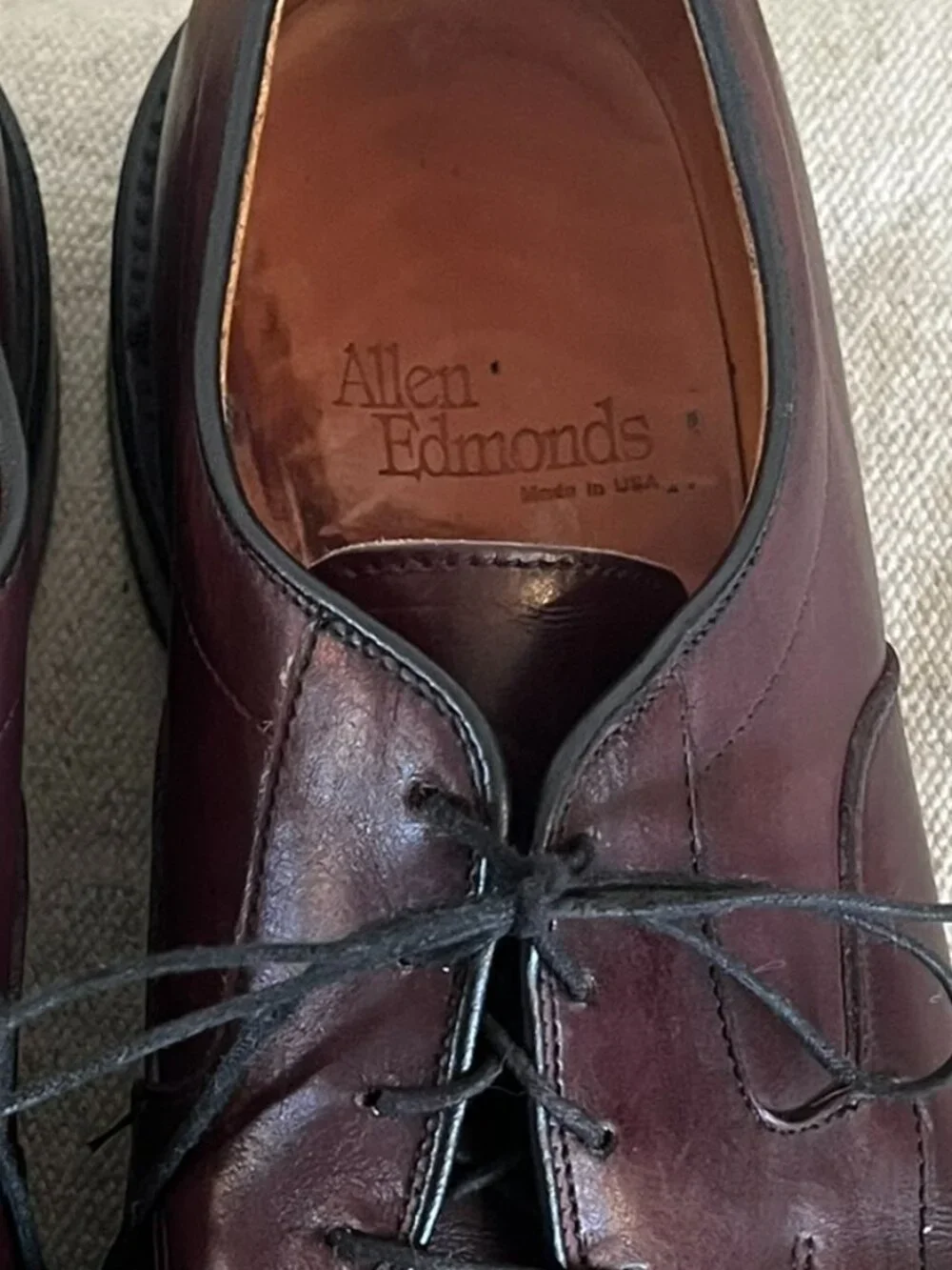 Allen Edmonds Men's Brown Hillcrest Leather Dress Office Shoes Sz 9.5
